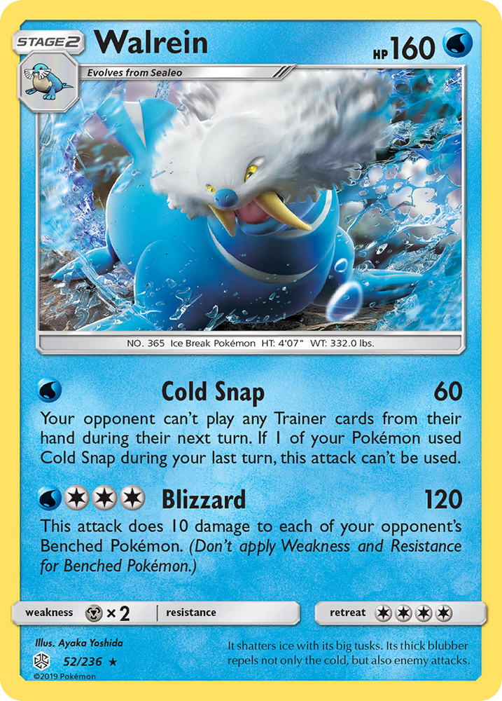 Pokemon| Walrein (52/236) [Sun & Moon: Cosmic Eclipse] | The Nerd Merchant