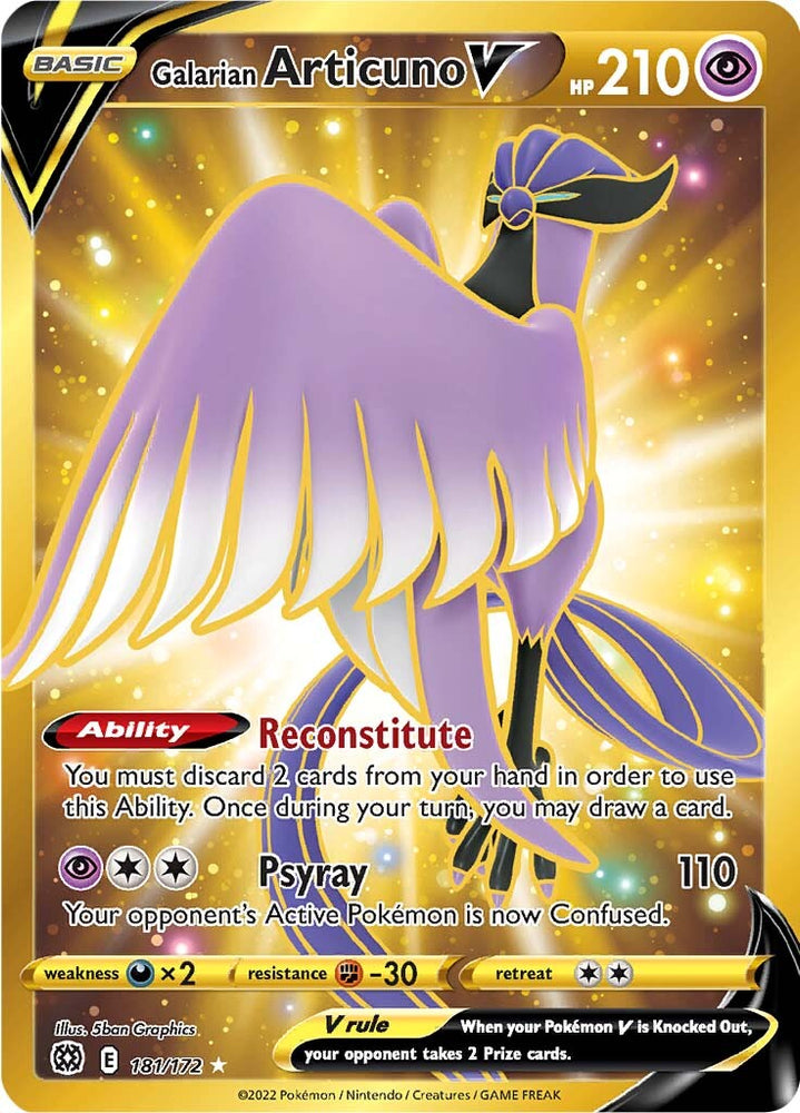 Pokemon | Galarian Articuno V (181/172) [Sword & Shield: Brilliant Stars] | The Nerd Merchant