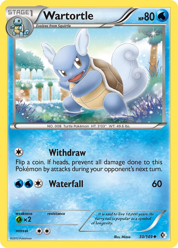 Pokemon | Wartortle (30/149) [Black & White: Boundaries Crossed] | The Nerd Merchant