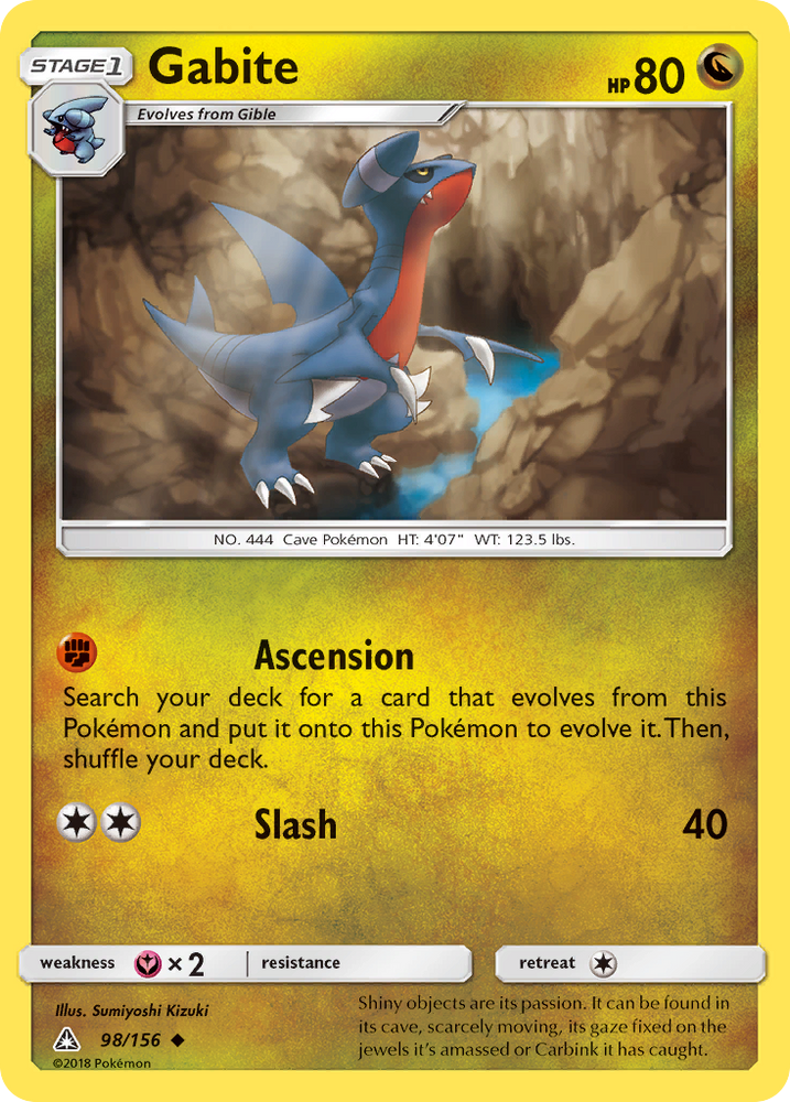 Pokemon | Gabite (98/156) [Sun & Moon: Ultra Prism] | The Nerd Merchant