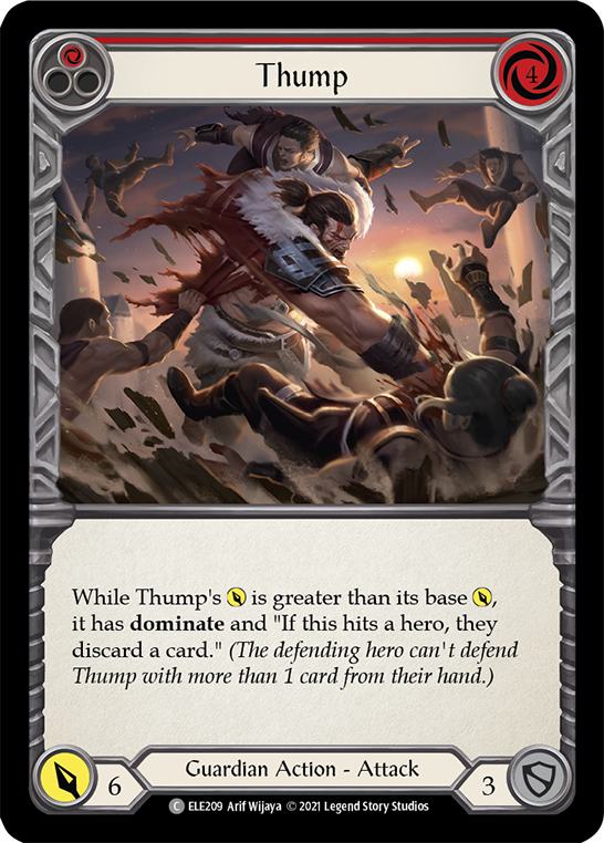 Flesh and Blood TCG | Thump (Red) [ELE209] (Tales of Aria)  1st Edition Normal | The Nerd Merchant