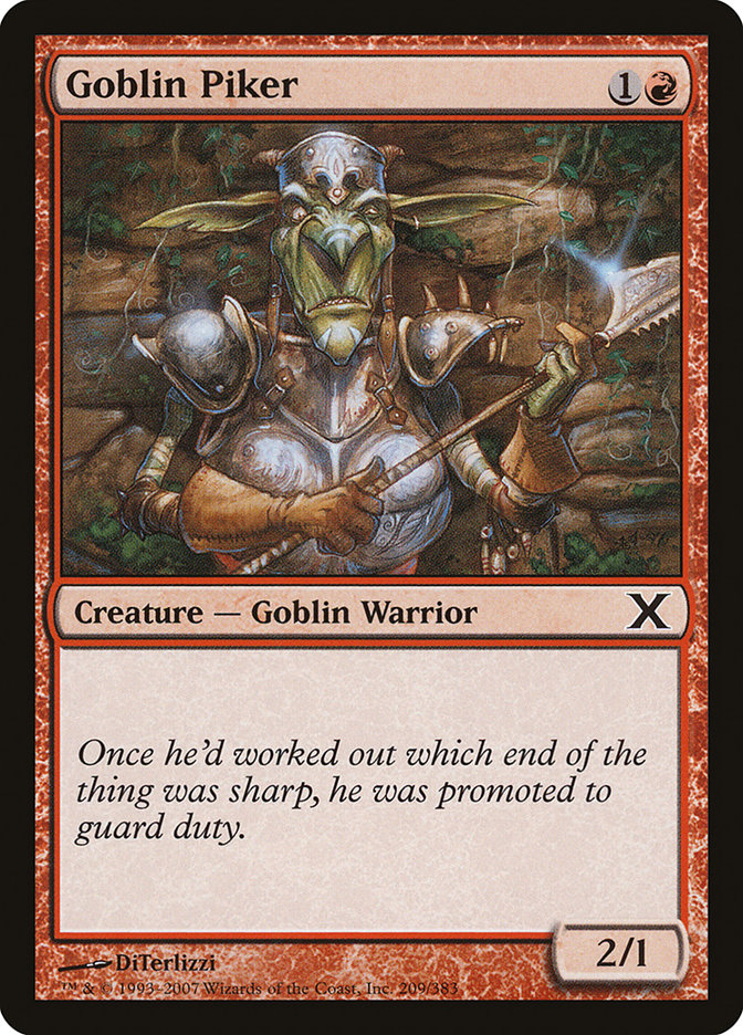 Magic | Goblin Piker [Tenth Edition] | The Nerd Merchant