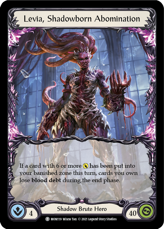 Flesh and Blood TCG | Levia, Shadowborn Abomination // Levia [MON119 // MON120] (Monarch)  1st Edition Normal | The Nerd Merchant