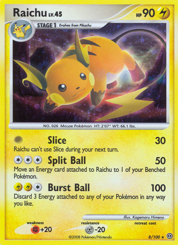 Pokemon | Raichu (8/100) [Diamond & Pearl: Stormfront] | The Nerd Merchant