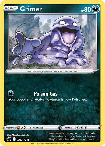 Pokemon | Grimer (084/172) [Sword & Shield: Brilliant Stars] | The Nerd Merchant