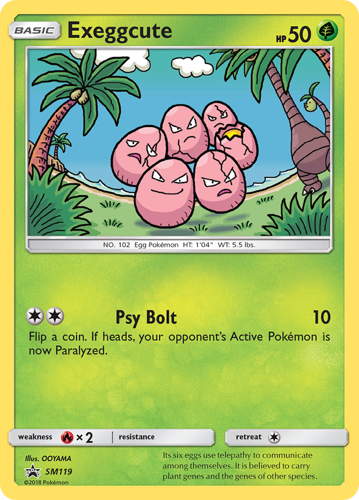 Pokemon | Exeggcute (SM119) [Sun & Moon: Black Star Promos] | The Nerd Merchant