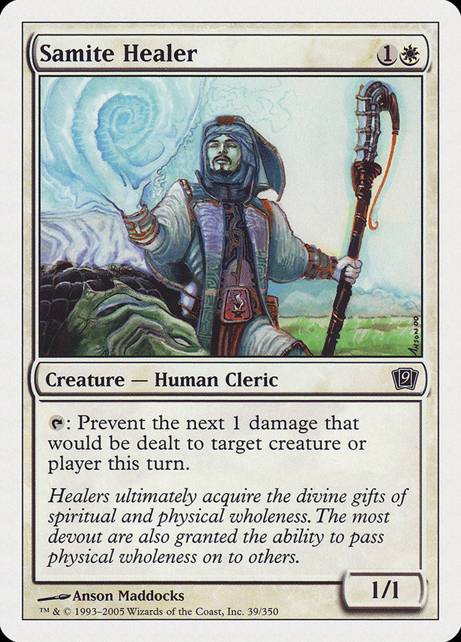 Magic | Samite Healer [Ninth Edition] | The Nerd Merchant