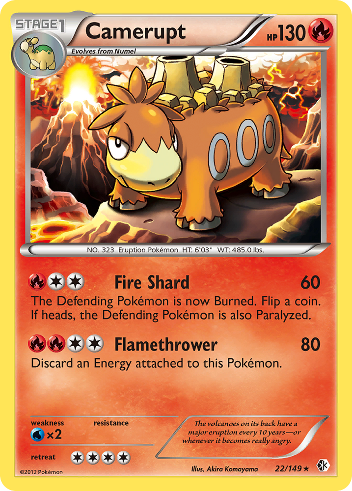 Pokemon | Camerupt (22/149) [Black & White: Boundaries Crossed] | The Nerd Merchant