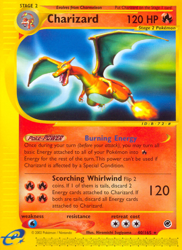 Pokemon | Charizard (40/165) [Expedition: Base Set] | The Nerd Merchant