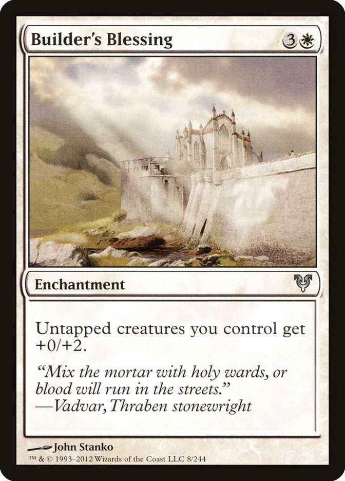 Magic | Builder's Blessing [Avacyn Restored] | The Nerd Merchant