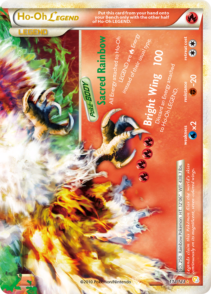 Pokemon | Ho-Oh LEGEND (112/123) [HeartGold & SoulSilver: Base Set] | The Nerd Merchant