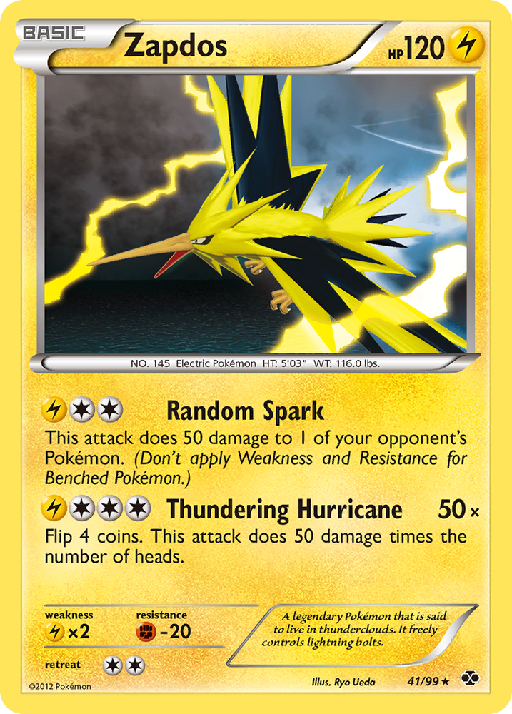 Pokemon | Zapdos (41/99) [Black & White: Next Destinies] | The Nerd Merchant