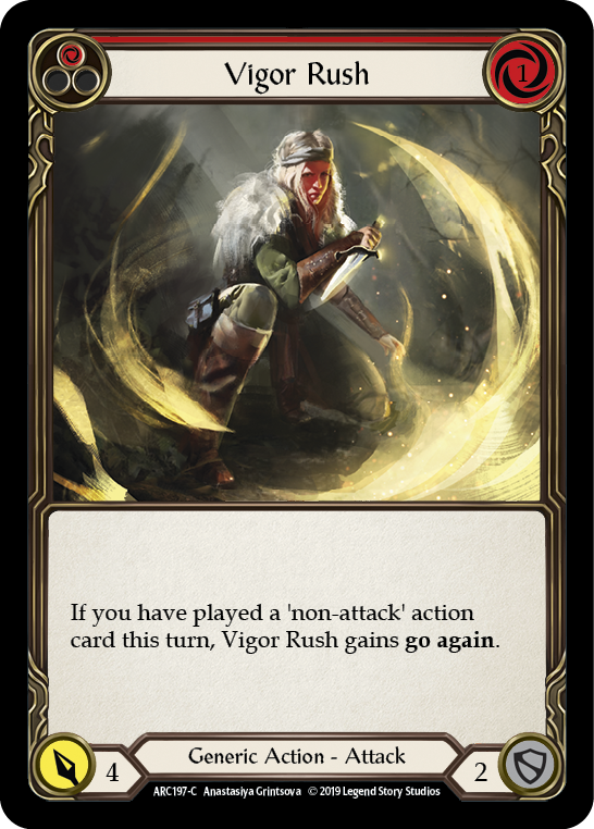 Flesh and Blood TCG | Vigor Rush (Red) [ARC197-C] (Arcane Rising)  1st Edition Normal | The Nerd Merchant