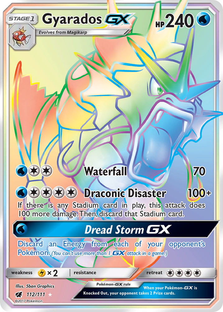 Pokemon | Gyarados GX (112/111) [Sun & Moon: Crimson Invasion] | The Nerd Merchant