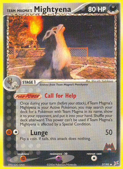 Pokemon | Team Magma's Mightyena (37/95) [EX: Team Magma vs Team Aqua] | The Nerd Merchant