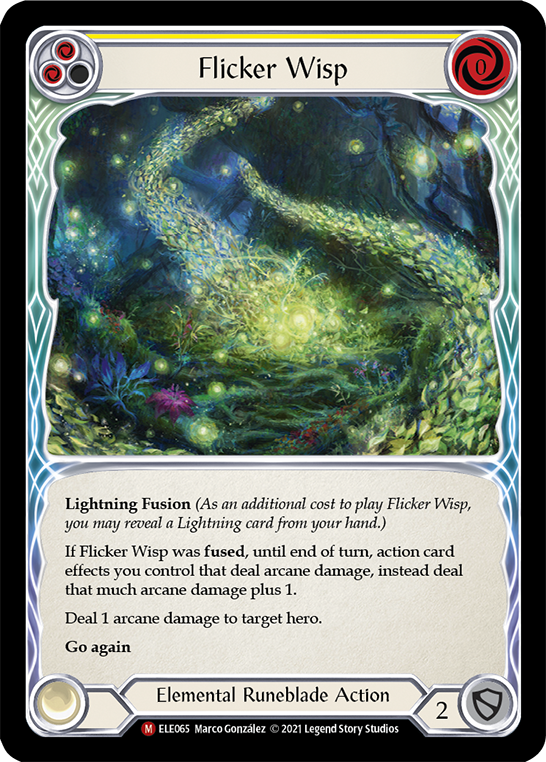 Flesh and Blood TCG | Flicker Wisp [ELE065] (Tales of Aria)  1st Edition Rainbow Foil | The Nerd Merchant
