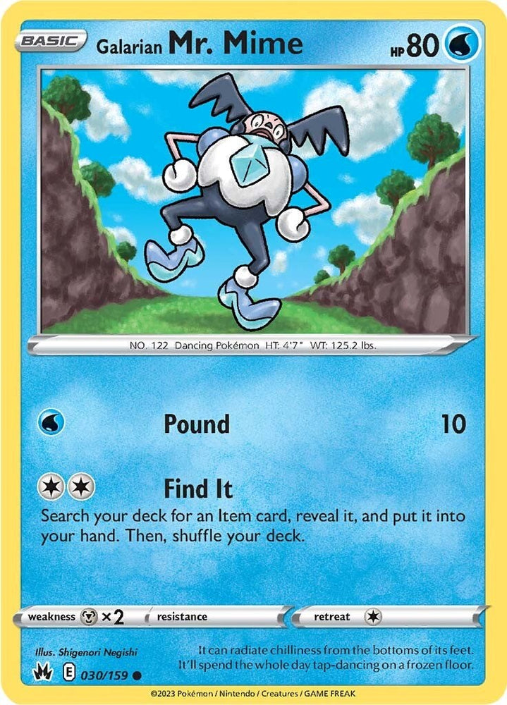 Pokemon | Galarian Mr. Mime (030/159) [Sword & Shield: Crown Zenith] | The Nerd Merchant