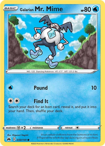 Pokemon | Galarian Mr. Mime (030/159) [Sword & Shield: Crown Zenith] | The Nerd Merchant