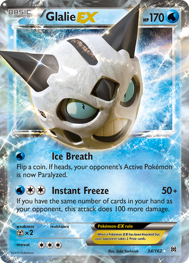 Pokemon | Glalie EX (34/162) [XY: BREAKthrough] | The Nerd Merchant