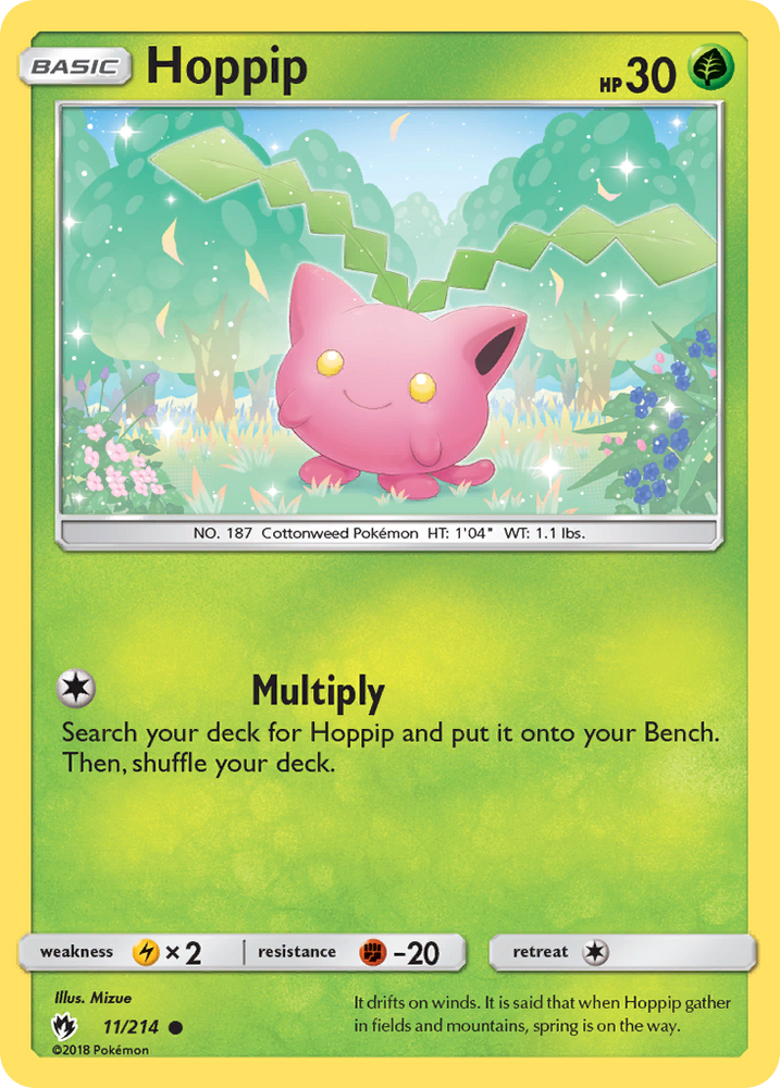 Pokemon | Hoppip (11/214) [Sun & Moon: Lost Thunder] | The Nerd Merchant
