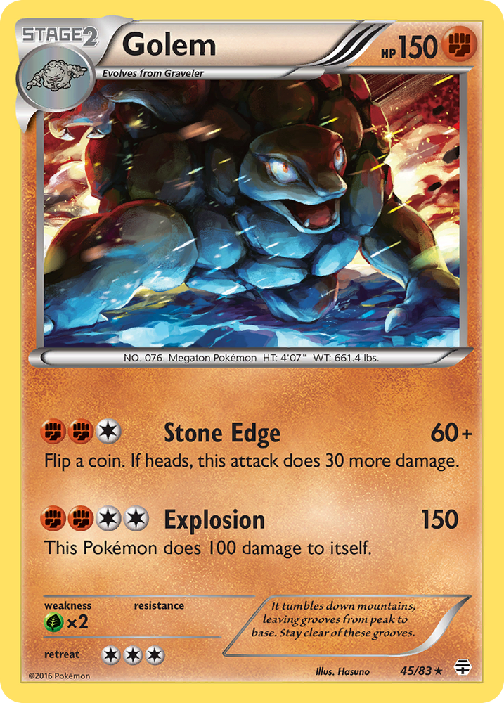 Pokemon | Golem (45/83) [XY: Generations] | The Nerd Merchant