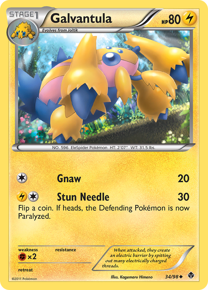 Pokemon | Galvantula (34/98) [Black & White: Emerging Powers] | The Nerd Merchant
