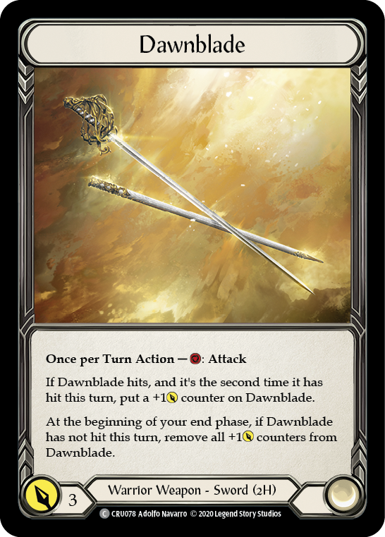 Flesh and Blood TCG | Dawnblade [CRU078] (Crucible of War)  1st Edition Normal | The Nerd Merchant