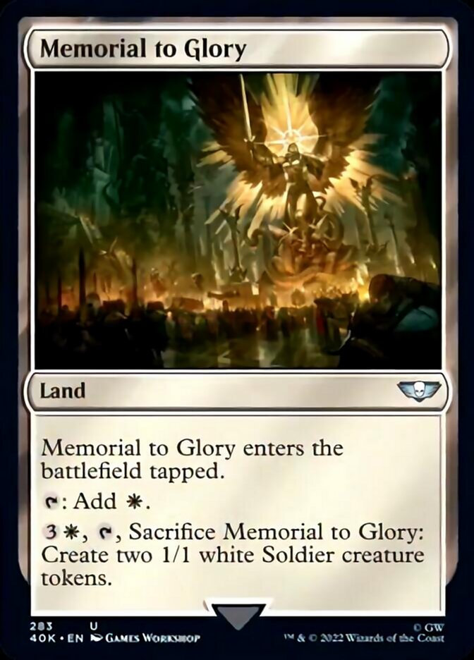 Magic | Memorial to Glory (Surge Foil) [Warhammer 40,000] | The Nerd Merchant