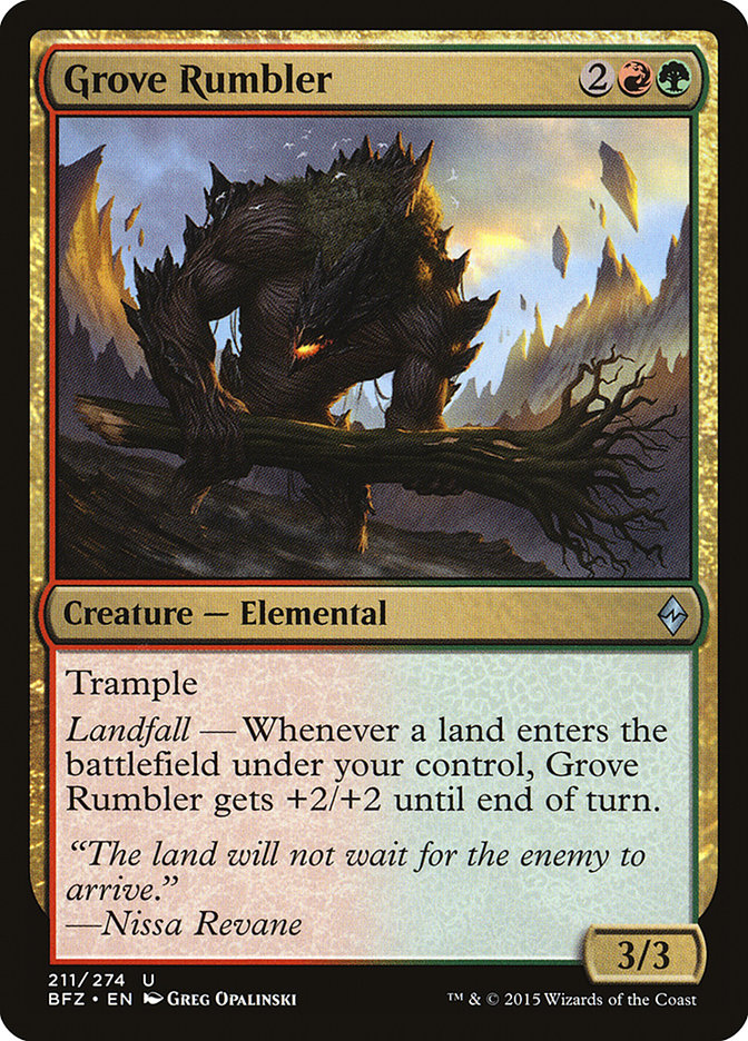 Magic | Grove Rumbler [Battle for Zendikar] | The Nerd Merchant