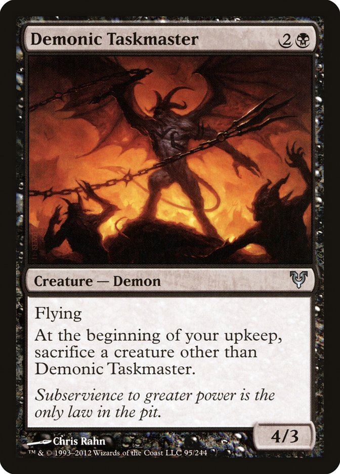 Magic | Demonic Taskmaster [Avacyn Restored] | The Nerd Merchant