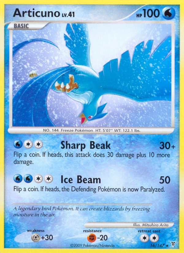 Pokemon | Articuno (16/147) [Platinum: Supreme Victors] | The Nerd Merchant