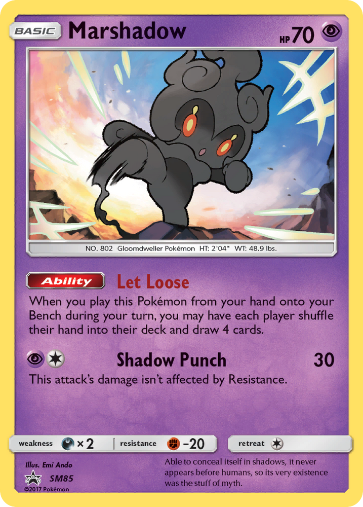 Pokemon | Marshadow (SM85) [Sun & Moon: Black Star Promos] | The Nerd Merchant