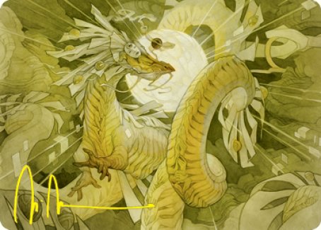 Magic | Brilliant Restoration Art Card (Gold-Stamped Signature) [Kamigawa: Neon Dynasty Art Series] | The Nerd Merchant