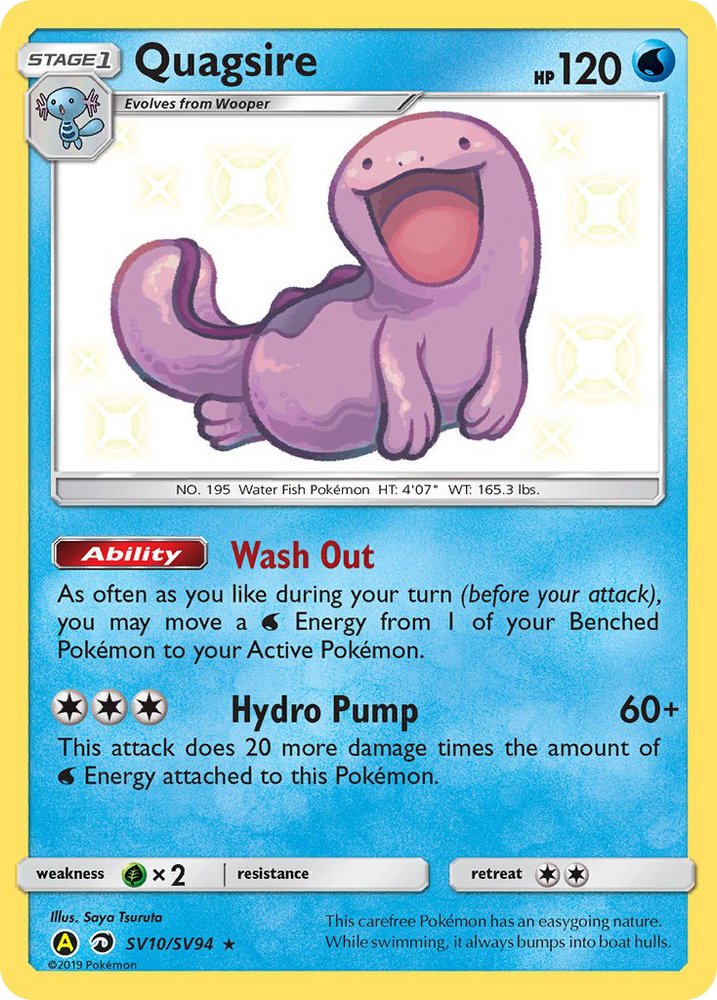 Pokemon | Quagsire (SV10/SV94) [Sun & Moon: Hidden Fates - Shiny Vault] | The Nerd Merchant