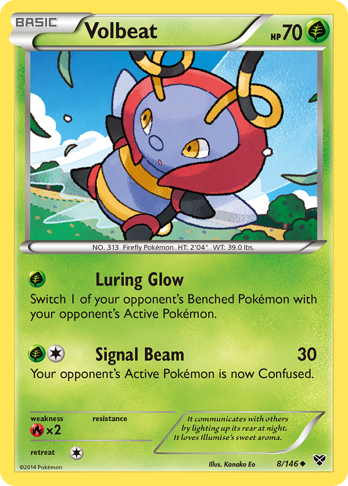 Pokemon | Volbeat (8/146) [XY: Base Set] | The Nerd Merchant