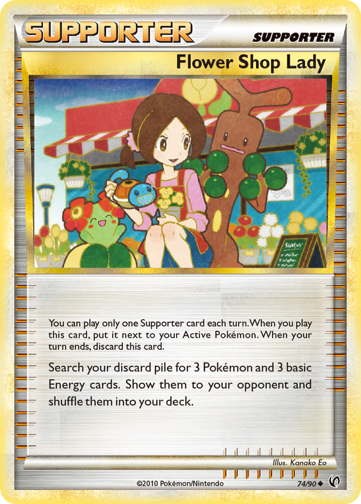 Pokemon | Flower Shop Lady (74/90) [HeartGold & SoulSilver: Undaunted] | The Nerd Merchant