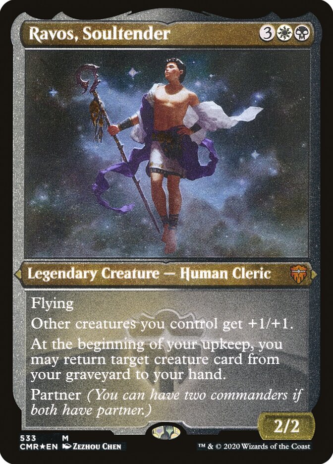 Magic | Ravos, Soultender (Etched) [Commander Legends] | The Nerd Merchant