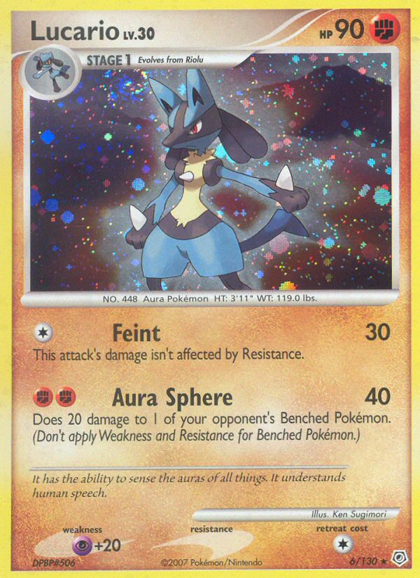 Pokemon | Lucario (6/130) [Diamond & Pearl: Base Set] | The Nerd Merchant
