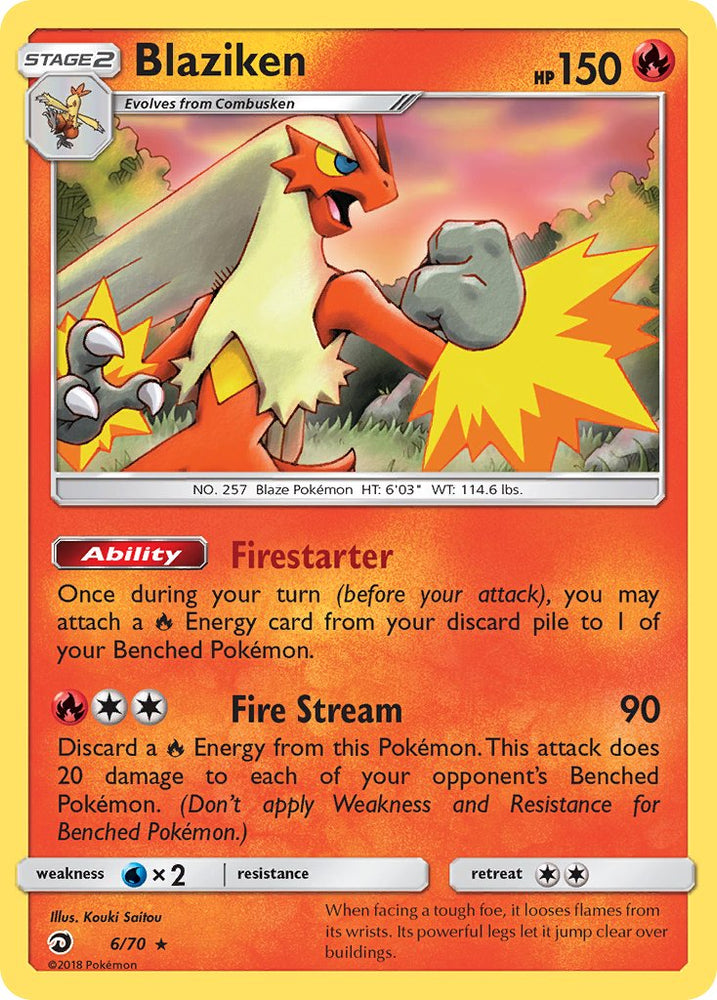 Pokemon | Blaziken (6/70) (Theme Deck Exclusive) [Sun & Moon: Dragon Majesty] | The Nerd Merchant