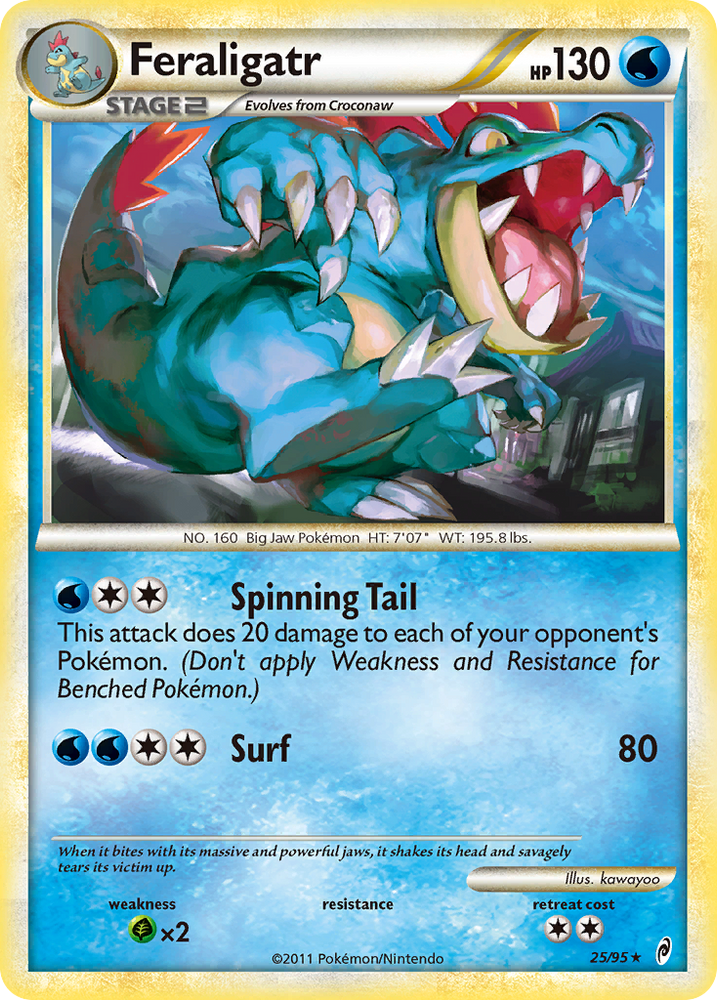 Pokemon | Feraligatr (25/95) [HeartGold & SoulSilver: Call of Legends] | The Nerd Merchant