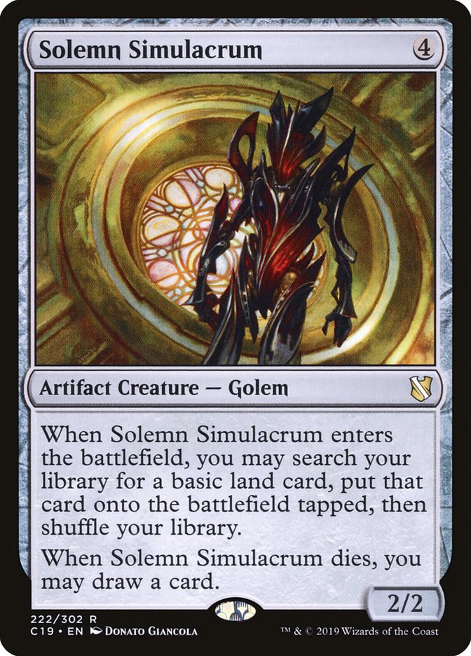 Magic | Solemn Simulacrum [Commander 2019] | The Nerd Merchant