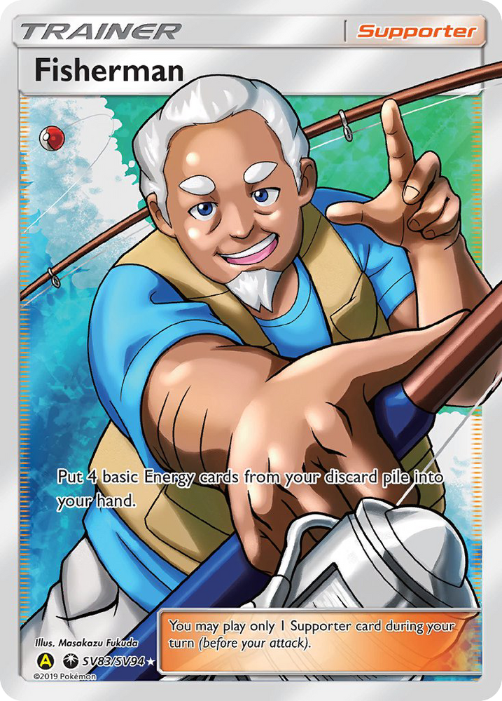 Pokemon | Fisherman (SV83/SV94) [Sun & Moon: Hidden Fates - Shiny Vault] | The Nerd Merchant