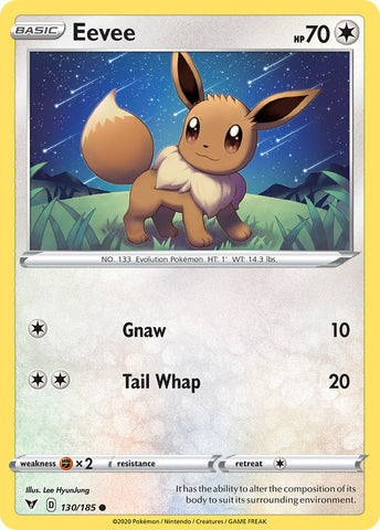 Pokemon | Eevee (130/185) [Sword & Shield: Vivid Voltage] | The Nerd Merchant