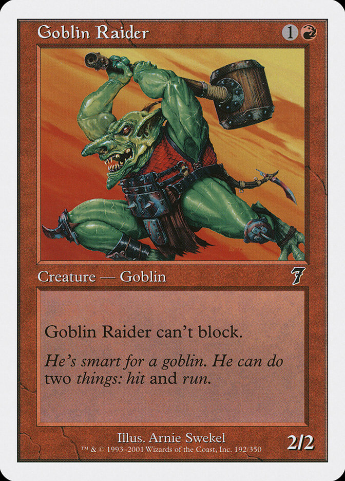 Magic | Goblin Raider [Seventh Edition] | The Nerd Merchant