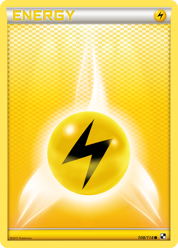 Pokemon | Lightning Energy (108/114) [Black & White: Base Set] | The Nerd Merchant