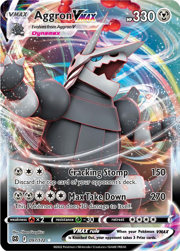 Pokemon | Aggron VMAX (097/172) [Sword & Shield: Brilliant Stars] | The Nerd Merchant