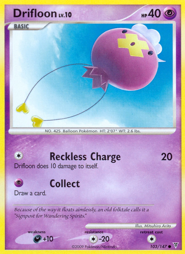 Pokemon | Drifloon (103/147) [Platinum: Supreme Victors] | The Nerd Merchant