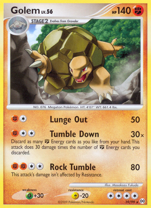 Pokemon | Golem (19/99) [Platinum: Arceus] | The Nerd Merchant