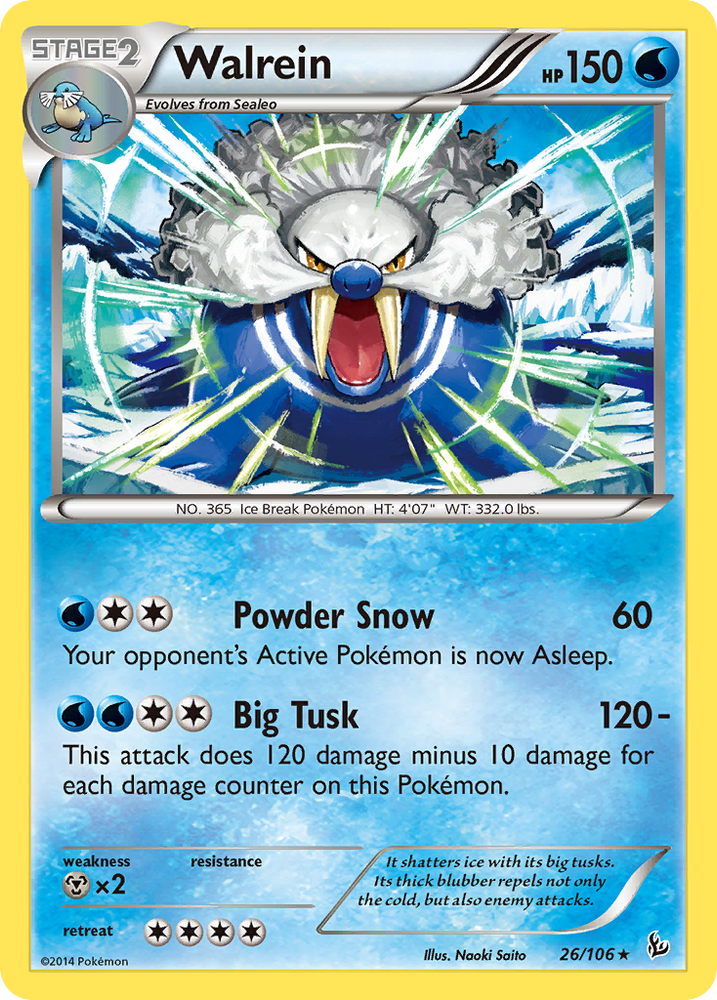 Pokemon | Walrein (26/106) [XY: Flashfire] | The Nerd Merchant