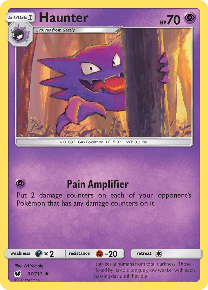 Pokemon | Haunter (37/111) [Sun & Moon: Crimson Invasion] | The Nerd Merchant